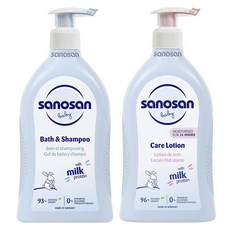 사노산 배스 앤 샴푸 위드 밀크 프로틴, 1개, 500ml