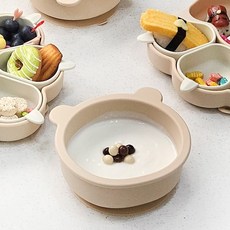 허밍베베 실리콘 이유식 얌얌 곰돌이 흡착볼, 없음