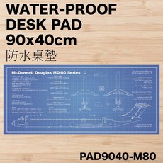 RBF MD-80 航太系列 防水桌墊 90x40cm, 1個