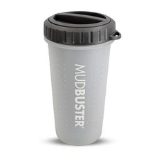 덱사스 뚜껑 있는 머드버스터 휴대용 강아지 발 프로 블루 대형, Light Grey, Large with Lid, 1