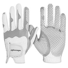 i-Style居家(台灣快速出貨)高爾夫奈米防滑魔術手套(灰白色) 透氣彈性服貼 可水洗(左手1只)【GF71003】, 1個, 22號, 灰白 左手1只