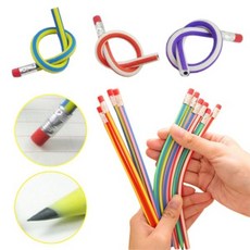 휘어지는 매직 트위스트 연필 지우개 세트 요술연필, mc553 색상랜덤