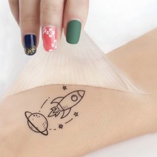 타투테이프 필름 대형 1P 흉터 멍 문신 커버 스티커, 1개, 3-타투커버-다크