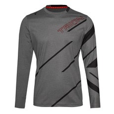 트라이온 굿바이 아울렛 더블슬리브 그레이 남녀공용 긴팔티셔츠 배드민턴 탁구 스쿼시