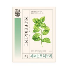 녹차원 페퍼민트 허브차, 800mg, 20개입, 12개
