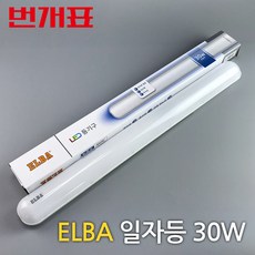 ELBA 번개표 LED 일자등 30W, 주광색