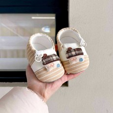 DIU 春季新款0-12個月女寶寶步前鞋卡通軟底軟面防滑男寶寶地板鞋