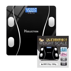 餐具達人【多功能體重機 JP4308 】 自動體重計 電子體重計 體重秤 溫度顯示 多功能體重機 4號電池, 黑色, 1個