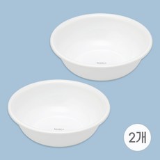 비앙카 세숫대야 일본 이노마타 욕실 작은 세면대야, 2개, 화이트