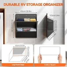 벽걸이형 신발 정리대 RV 랙 공간 절약형 접착식 정리함 다용도실 침실 세탁실 현관 아파트용, Black Color