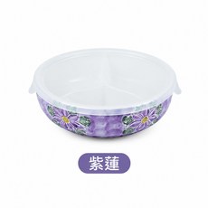 有田燒 三格陶瓷餐盤 紫蓮, 16*4.5cm, 1個