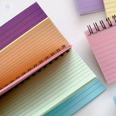 다소니디자인 미니 스프링 줄노트 미니스프링노트, 노랑