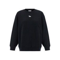 메종키츠네 베이비 폭스 패치 크루 넥 스웨트셔츠