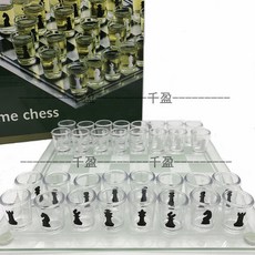 高檔玻璃水晶國際象棋 透明國際象棋比賽專用 益智桌遊, 1個, 25*25cm單棋盤