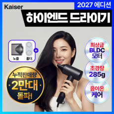 [NEW27년형 백화점 입점] 카이젤 프리미엄 음이온 BLDC 헤어 드라이기 항공모터 저소음, 그레이, KRS-36