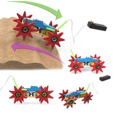 4륜구동 RC카 만들기 몬스터트럭 (17.5x8x9cm) 톱니바퀴 리모컨 조종, 1개