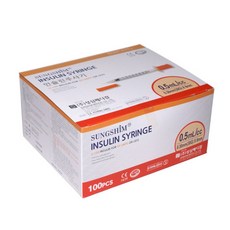 성심 인슐린주사기 0.5cc30G8mm 100개입, 0.5cc 30G 8mm, 1개