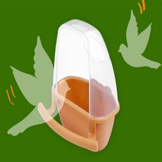 완자스토어 앵무새 사료통 새장모이통, 화이트