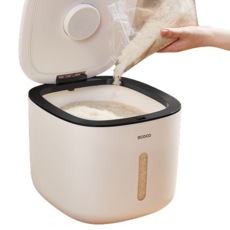 살림의발견 원터치 밀폐형 다담다 쌀통 v2, 5kg, 블랙, 블랙