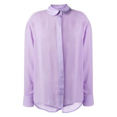 슬리퍼 세미 시스루 파자마 상의