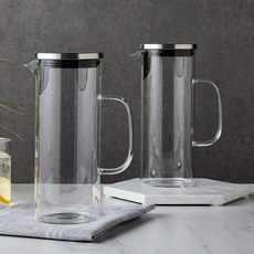 Modern House ON 耐熱玻璃不銹鋼蓋水壺 1.3L 2pcs 單一產品, 單品