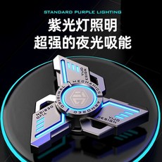 黑科技指尖陀螺星空版，破刃設計減壓神器，學生玩具首選, 1個, 精選/【熔 巖 橙】炫酷雙面發光版,多功能旗艦版/套裝（熱賣）