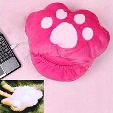 발난로 핑크 USB 실내화 따뜻한 온열신발 곰발바닥, 본상품선택