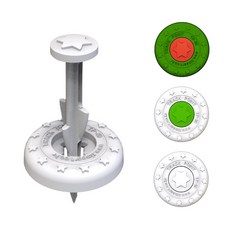 (올핀) 타임아트 - 트랙포인트 TP-10 운동장라인 트랙라인 운동장 라인마커, 못(흰색)+플레이트(녹색)