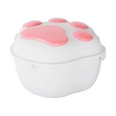 可愛貓掌造型寵物飼料桶二代 超大容量儲糧桶 可放乾燥劑 貓狗飼料收納 大小尺寸可選, 1個, 粉色 小號