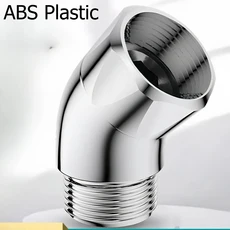 135도 샤워헤드 각도 조절 ABS 플라스틱 인터페이스 노즐 브래킷 4인치 엘보 어댑터 액세서리 샤워 액세서, 02 2pc lot, 01 sliver(ABS type )