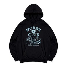 [이스케이프프롬] 이스케이프 하비클럽 프린트 후드티 블랙