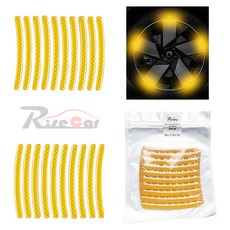 자동차 스티커 휠스티커 차량 바퀴 반사 튜닝 자전거 오토바이 전동킥보드 스티커, 일반, 1세트, 오렌지