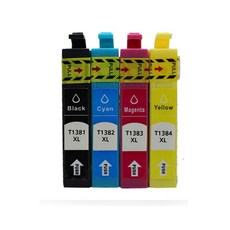 엡손 T138 TX230W 235W TX320F 325F TX420W 430W 435W 비정품잉크, T1381 [검정], 1개