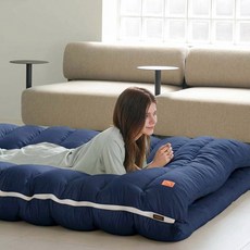 잠비에 허리에 좋은 캠핑 차박 올인원 리모드 토퍼 매트리스, S/SS 단품 세트(매트리스 2), 네이비