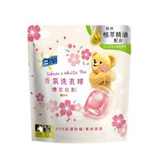 白蘭 香氛洗衣球 23顆/230g 洗衣膠球, 1個, 櫻花白茶