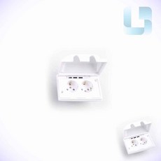 더제이 욕실 방우 콘센트 2구 가로 2구콘센트 욕실장콘센트 벽콘센트