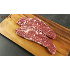 시골장터 [서현] 냉장)투뿔 한우 채끝등심, 1개, 300g