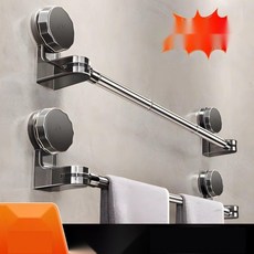 [욕실 필수템] 무타공 수건걸이 화장실 신축형 다용도 걸이, 50100cm 튼튼한 흡착