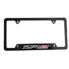 ZR2 번호판 프레임 커버 홀더 ForChevy ZR2 탄소 섬유 트럭 자동차 액세서리 1개