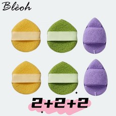 블레오 부드러운 클렌징 스펀지 세안퍼프 각질케어 거품 모공 브러쉬 1+1+1, 6개, 혼합색상
