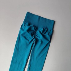 요가 필라테스 제품 하의 헬스 바지 긴기장 트레이닝 요가복 피트니스 팬츠 스포츠웨어 여성의류, 18.피콕블루 노링클 M