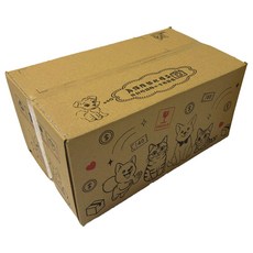 B楞(浪) 三層瓦楞紙箱，可愛毛孩彩繪，多尺寸可選，台灣製造，收納紙箱、搬家紙箱, 彩繪毛孩版面, 20個