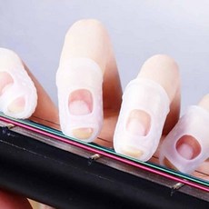 골무 화이트 손가락보호골무 바느질골무 악기용품 사무용골무, S, 1개