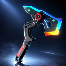 BOLEBIO LED 변신 도끼검 장난감 사운드 발광 완구, 1개, 레드 1개, 레드