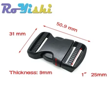 배낭 스트랩 캠핑 가방용 플라스틱 자동 잠금 및 아치형 스위치 버클, 01 2pcs, 01 2pcs