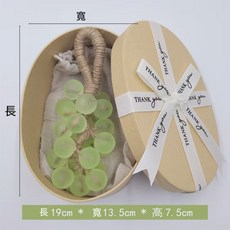 喬哥 洗浴香氛系列 水晶透明葡萄香氛禮盒 仿真葡萄串香皂 精油手工皂, 【絲帶禮盒—310g】茉莉香, 1個