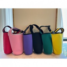 대용량 텀블러가방 네오플랜 빅파우치 900ml 텀블러파우치 물통 가방, 그린, 1개