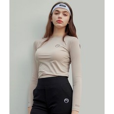 MACKY 쿨 테크 이너 티셔츠 베이지