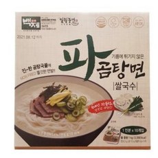 [CO(가공식품)]백제 일월풍면 파곰탕면 쌀국수 100G X 10