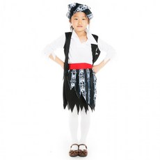 해적해골의상(여자아동)파티용품 의상 아동복 할로윈